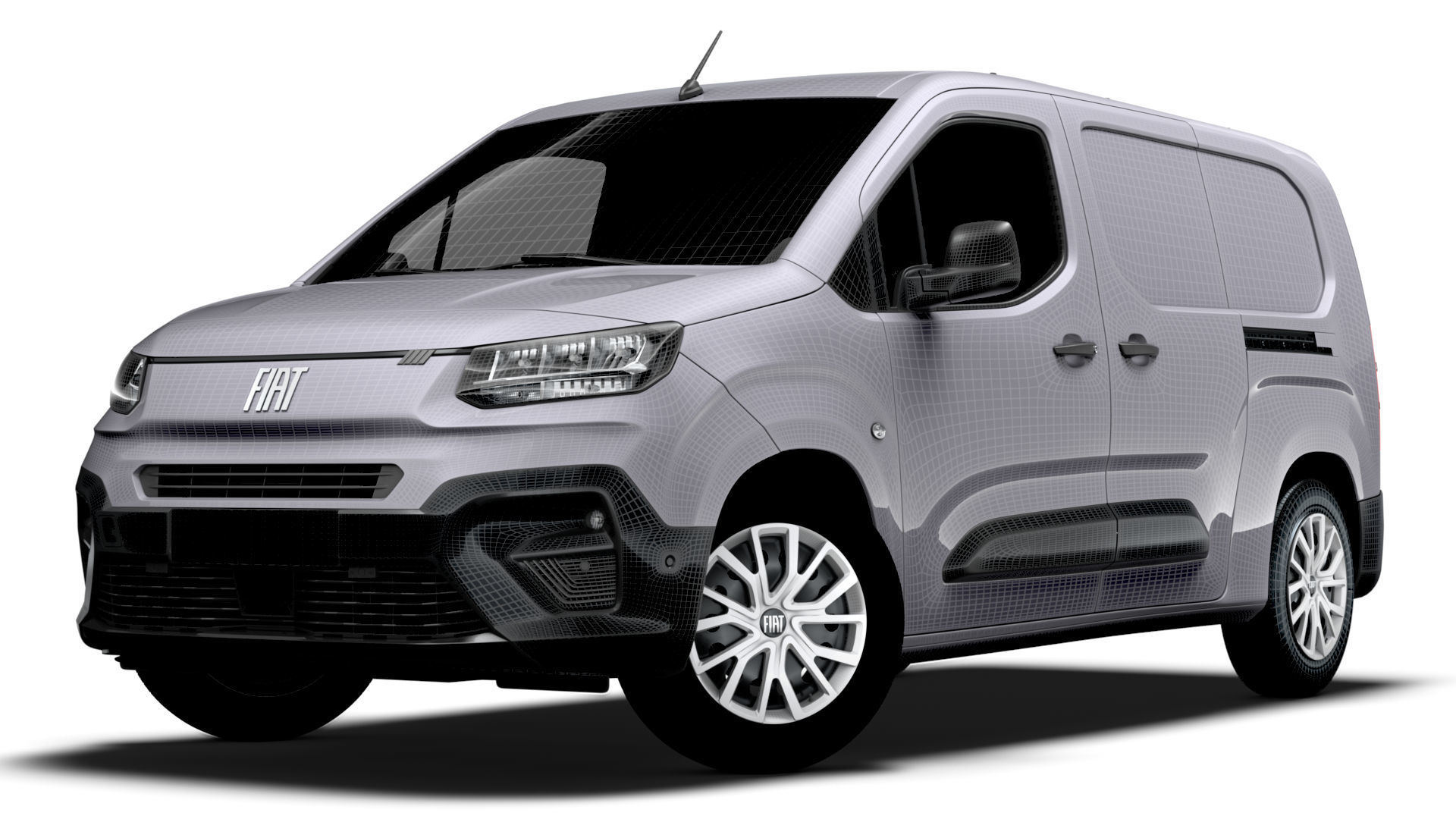 Fiat E Doblo Van LWB 2024 3D model_22