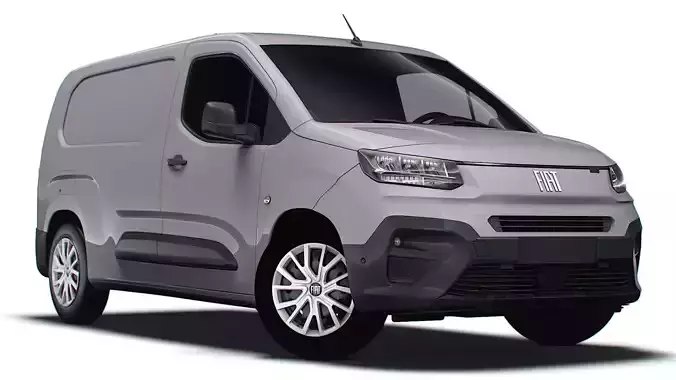 Fiat E Doblo Van LWB 2024 3D model