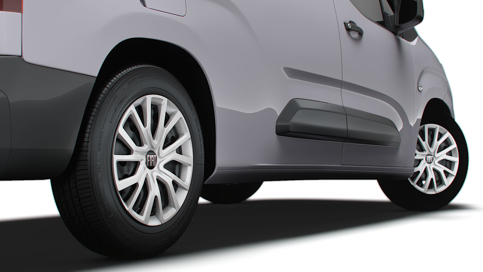 Fiat E Doblo Van LWB 2024 3D model_11