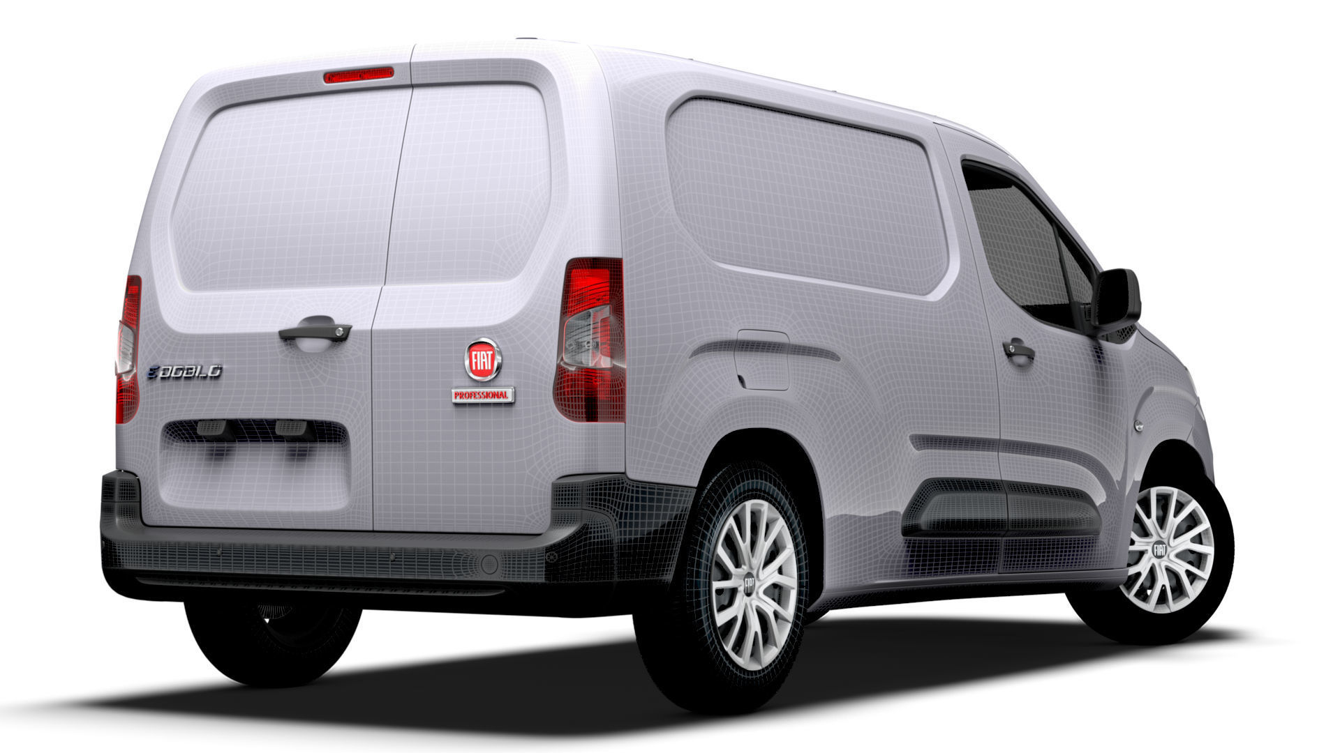 Fiat E Doblo Van LWB 2024 3D model_19