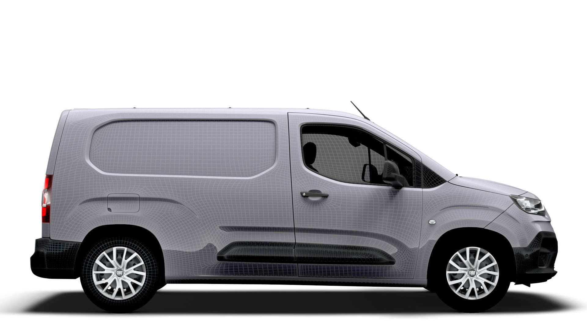 Fiat E Doblo Van LWB 2024 3D model_15