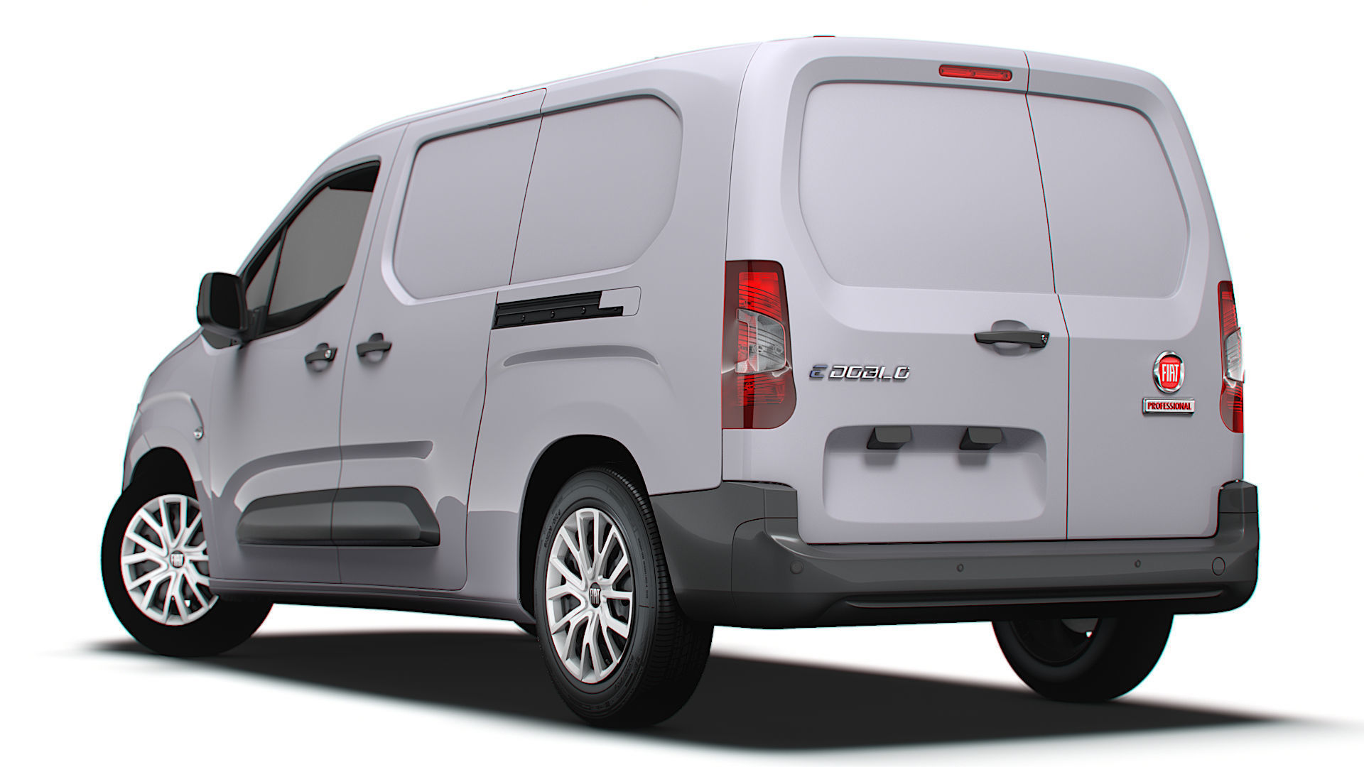 Fiat E Doblo Van LWB 2024 3D model_2