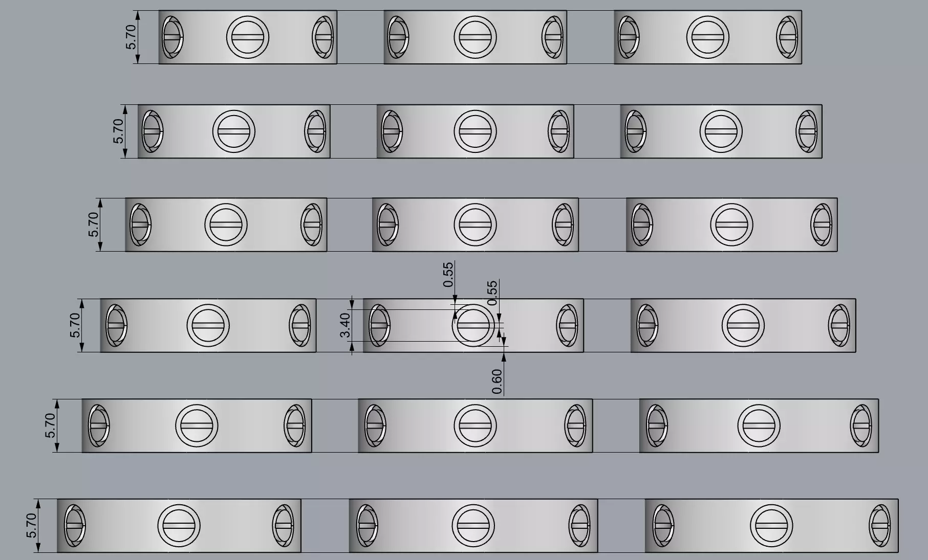 rings all size 3D print model_0