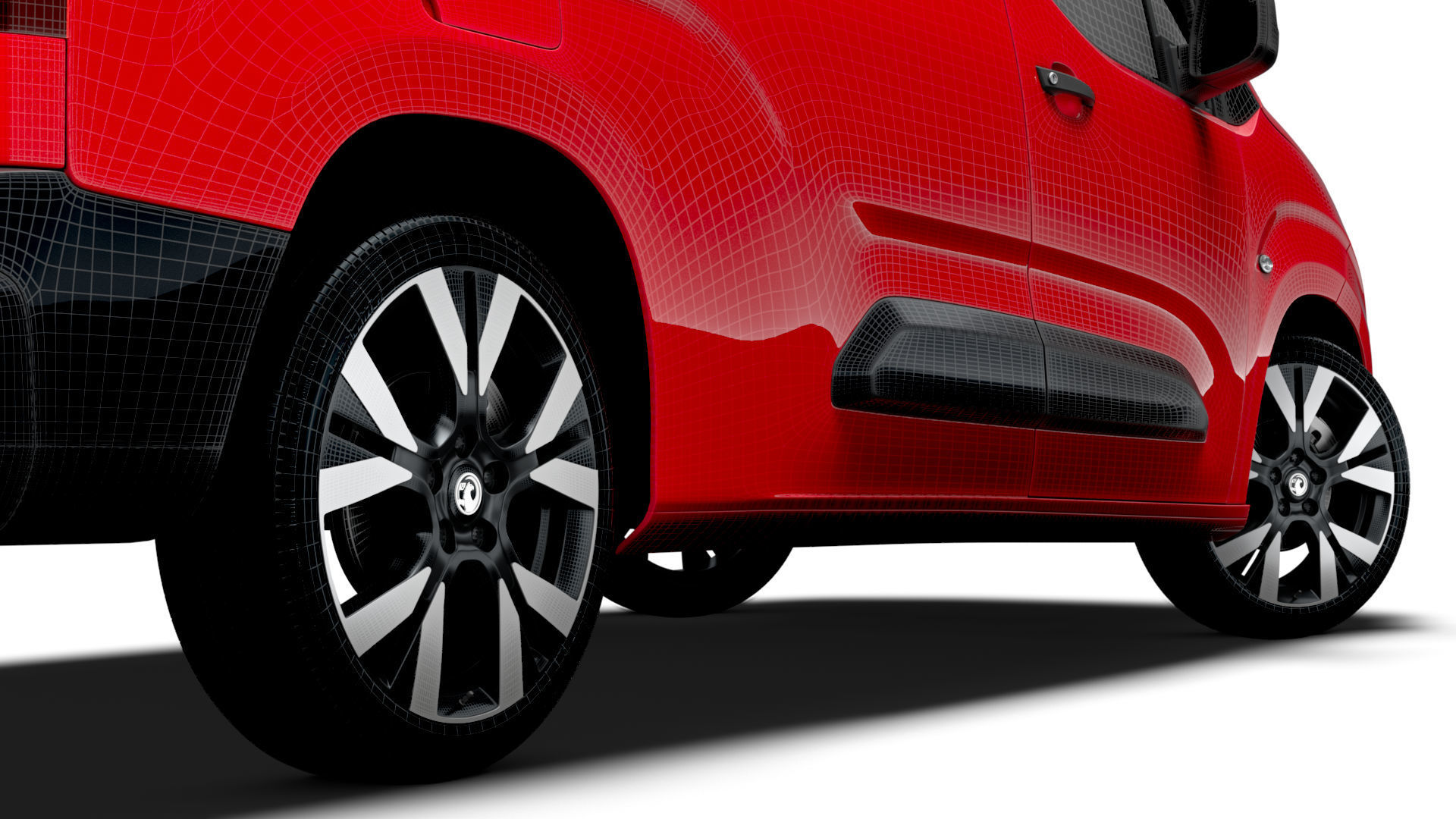 Vauxhall Combo e Van LWB 2024 3D model_25