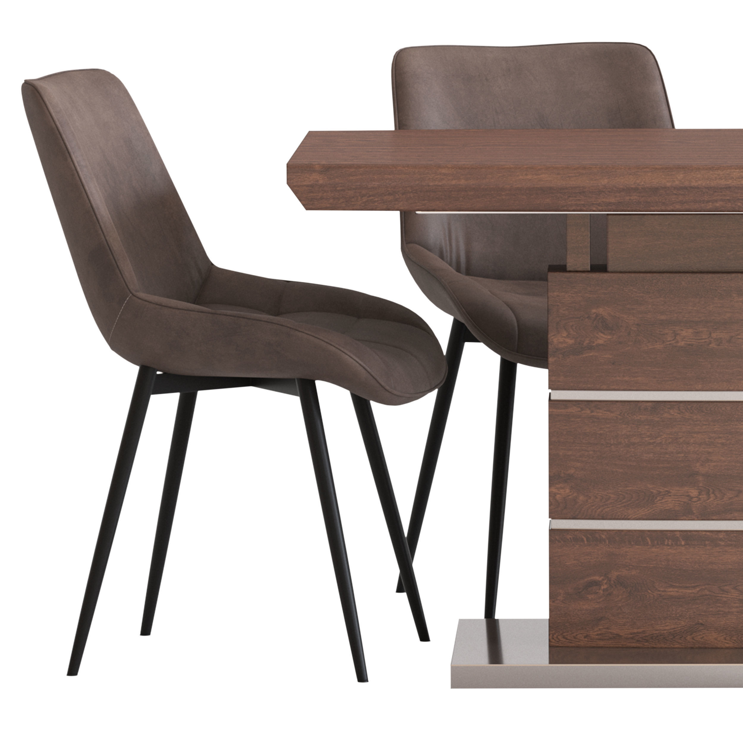 IMODERN Arioso Table and Amalia Chair 3D model_4