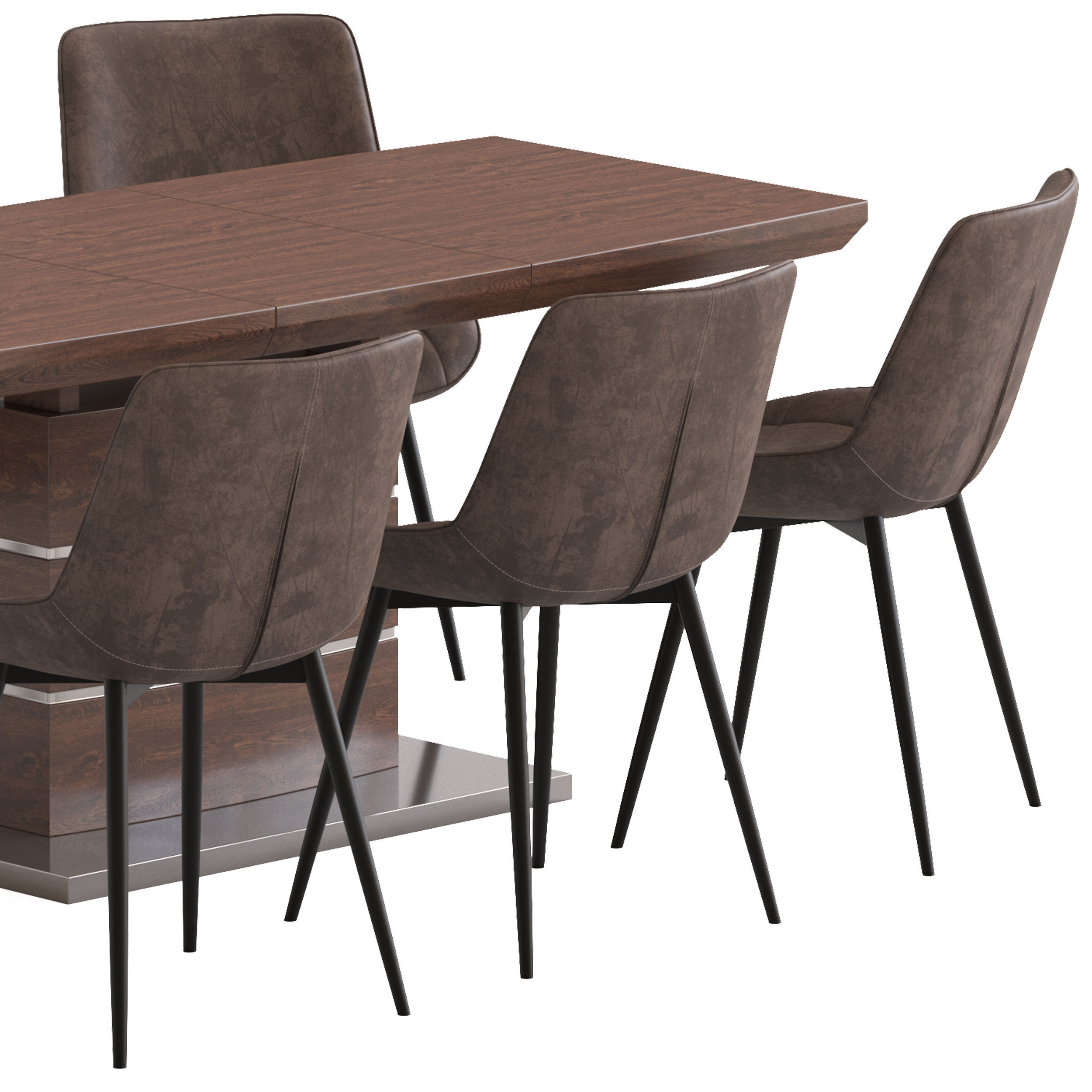 IMODERN Arioso Table and Amalia Chair 3D model_6