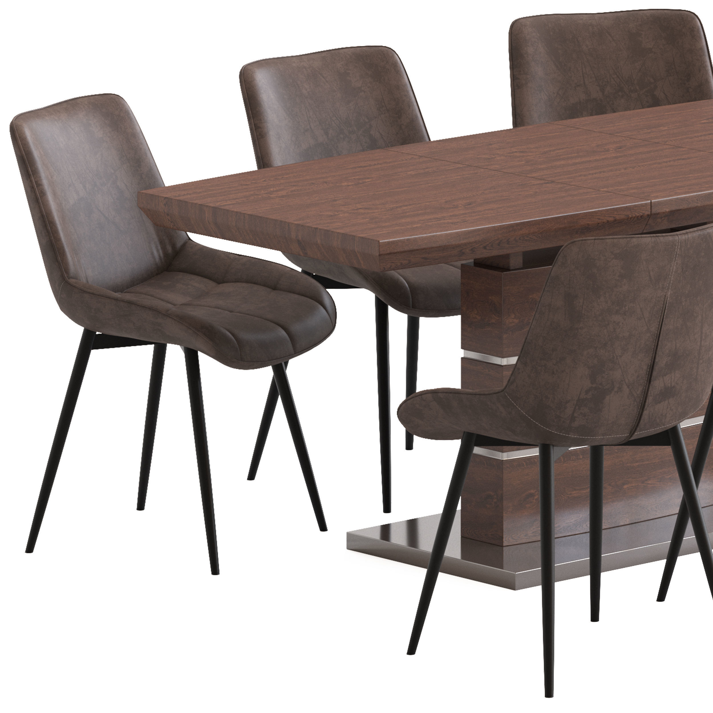 IMODERN Arioso Table and Amalia Chair 3D model_5