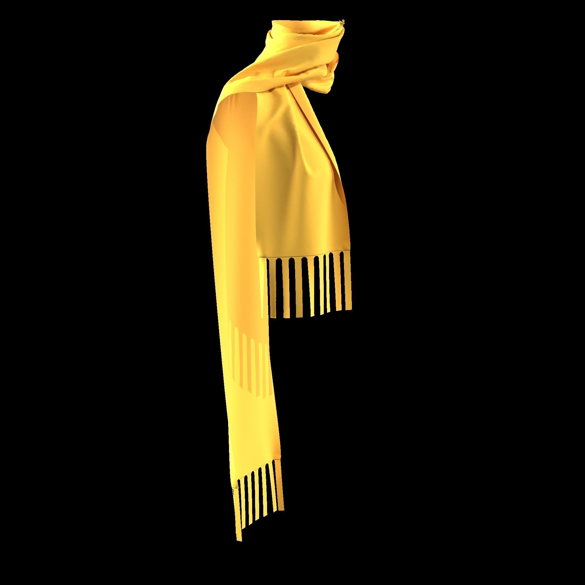 17 SCARVES AND RUFFLES 3D MODELS Low-poly 3D model_6
