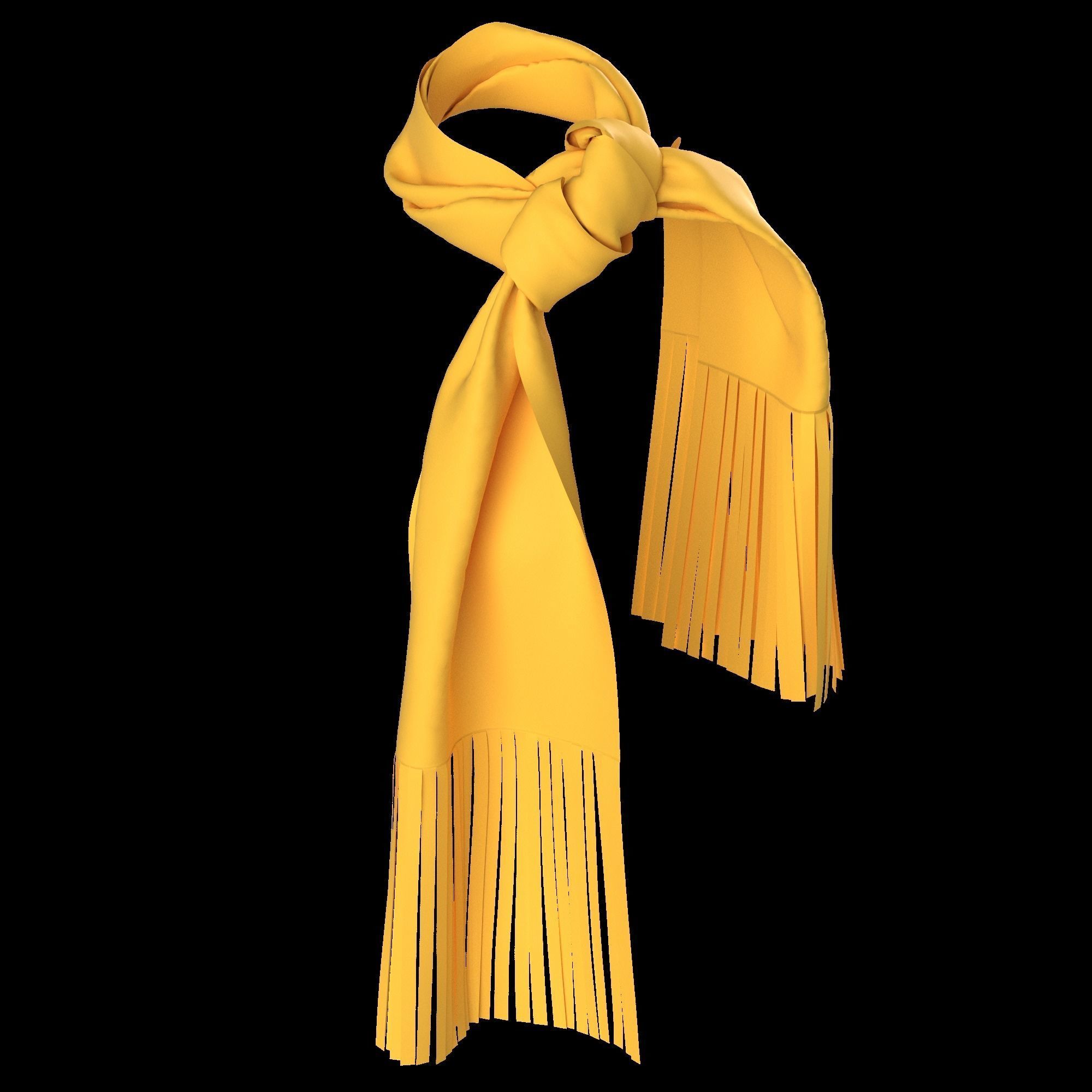 17 SCARVES AND RUFFLES 3D MODELS Low-poly 3D model_11