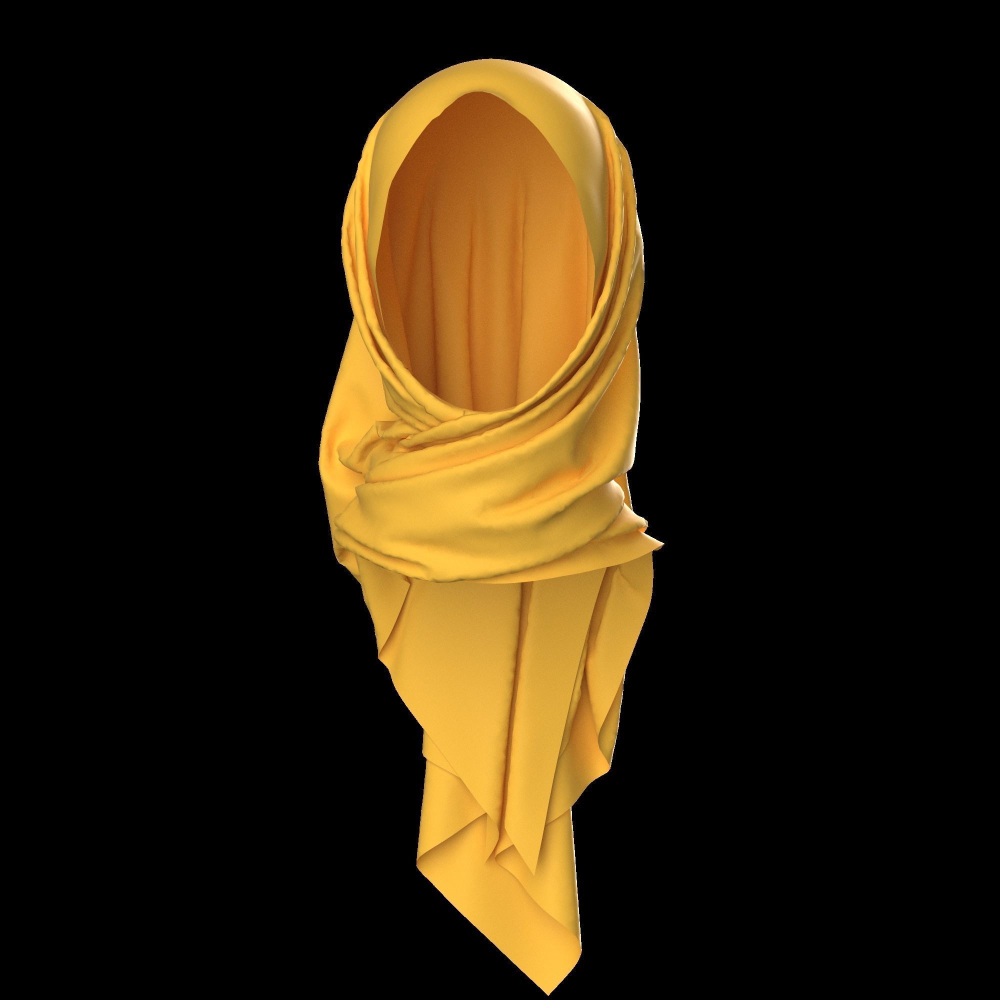 17 SCARVES AND RUFFLES 3D MODELS Low-poly 3D model_14