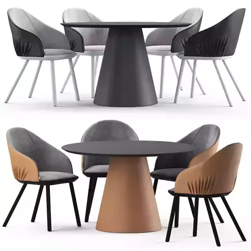 Montbel Rivoli Chair and Cono Table