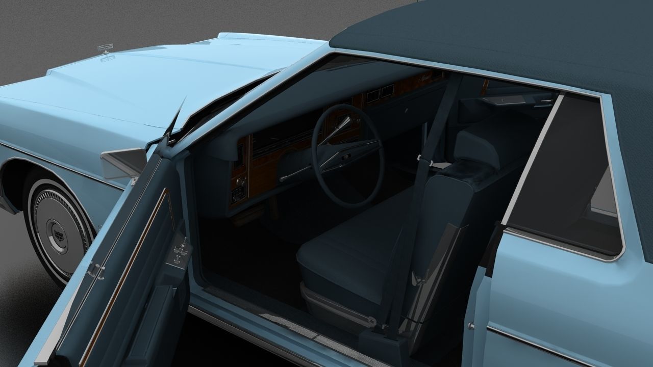Marquis 2dr 1974 Low-poly 3D model_12