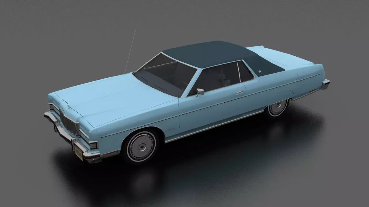 Marquis 2dr 1974 Low-poly 3D model_0