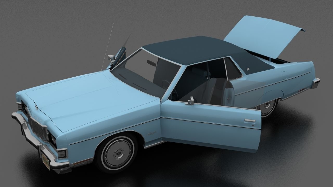 Marquis 2dr 1974 Low-poly 3D model_8