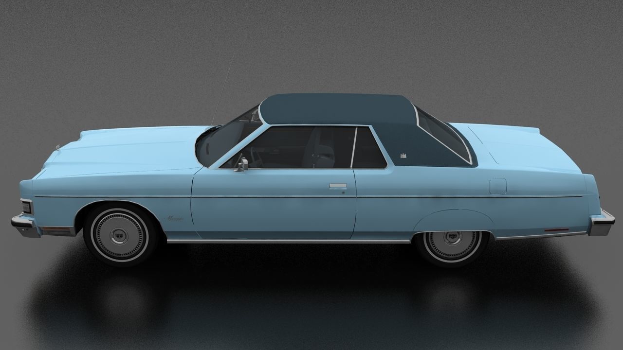 Marquis 2dr 1974 Low-poly 3D model_1