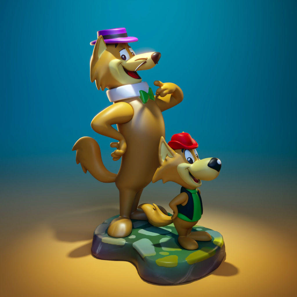 Hokey wolf and Ding a Ling 3D print model_2