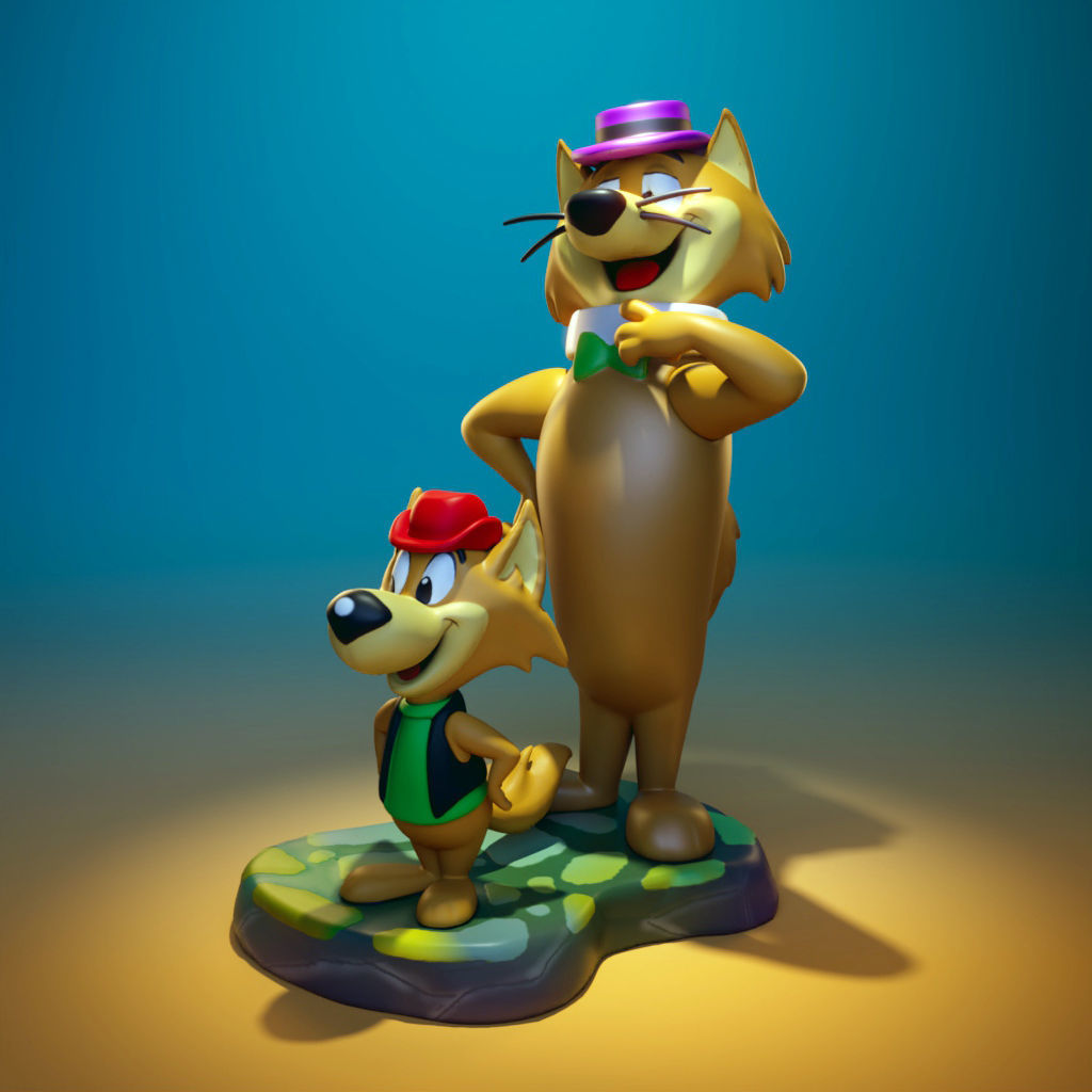 Hokey wolf and Ding a Ling 3D print model_1