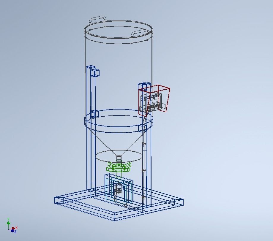 AUTOMATIC FISH FEEDER ROTARY SPREADER CENTRIFUGAL 3D model_13