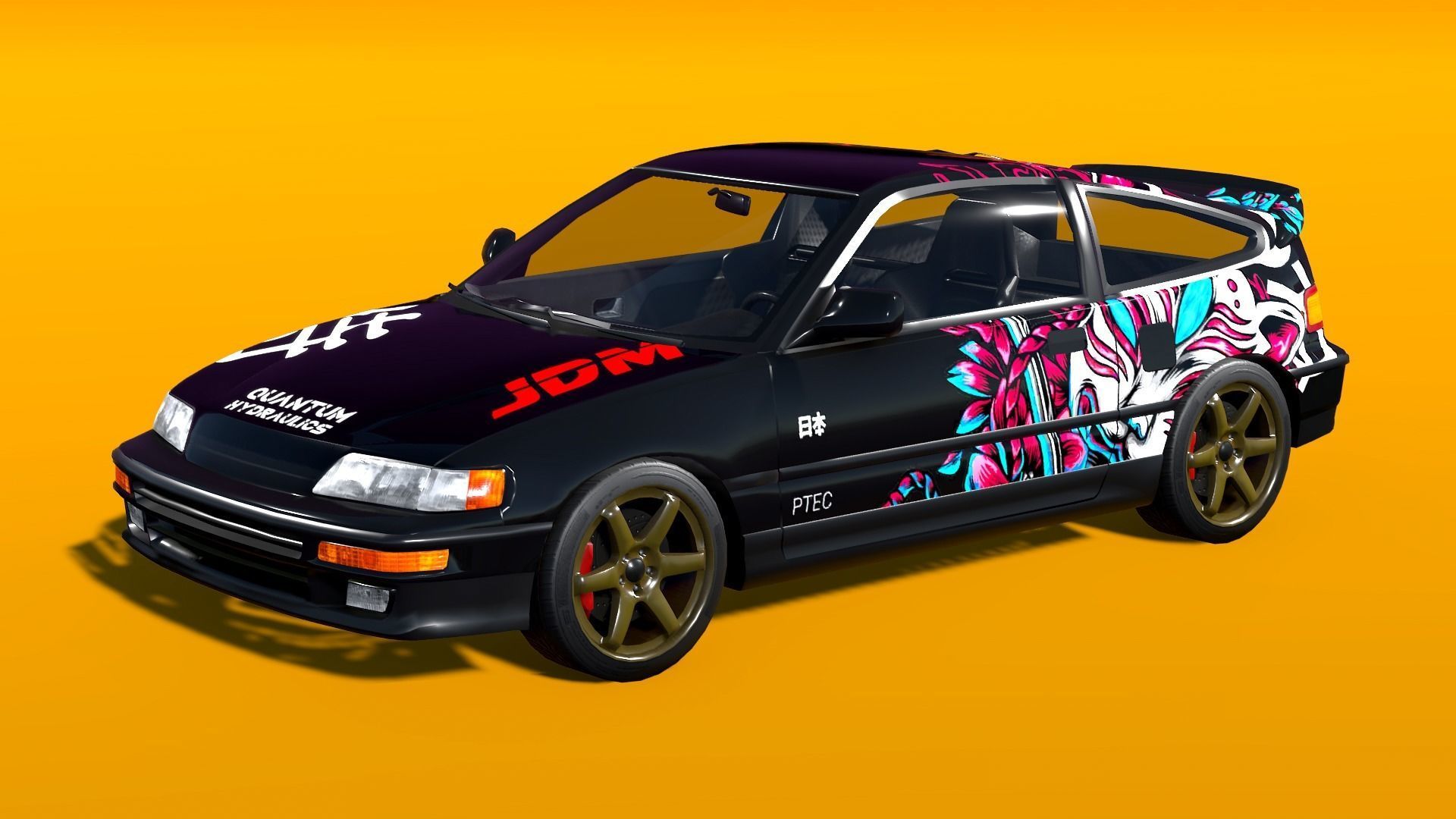 Cars Pack with Interior Low-poly 3D model_8