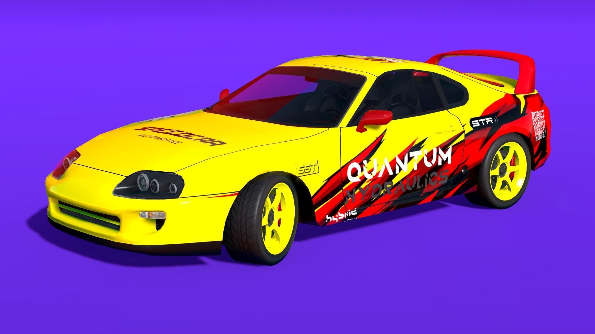 Cars Pack with Interior Low-poly 3D model_10