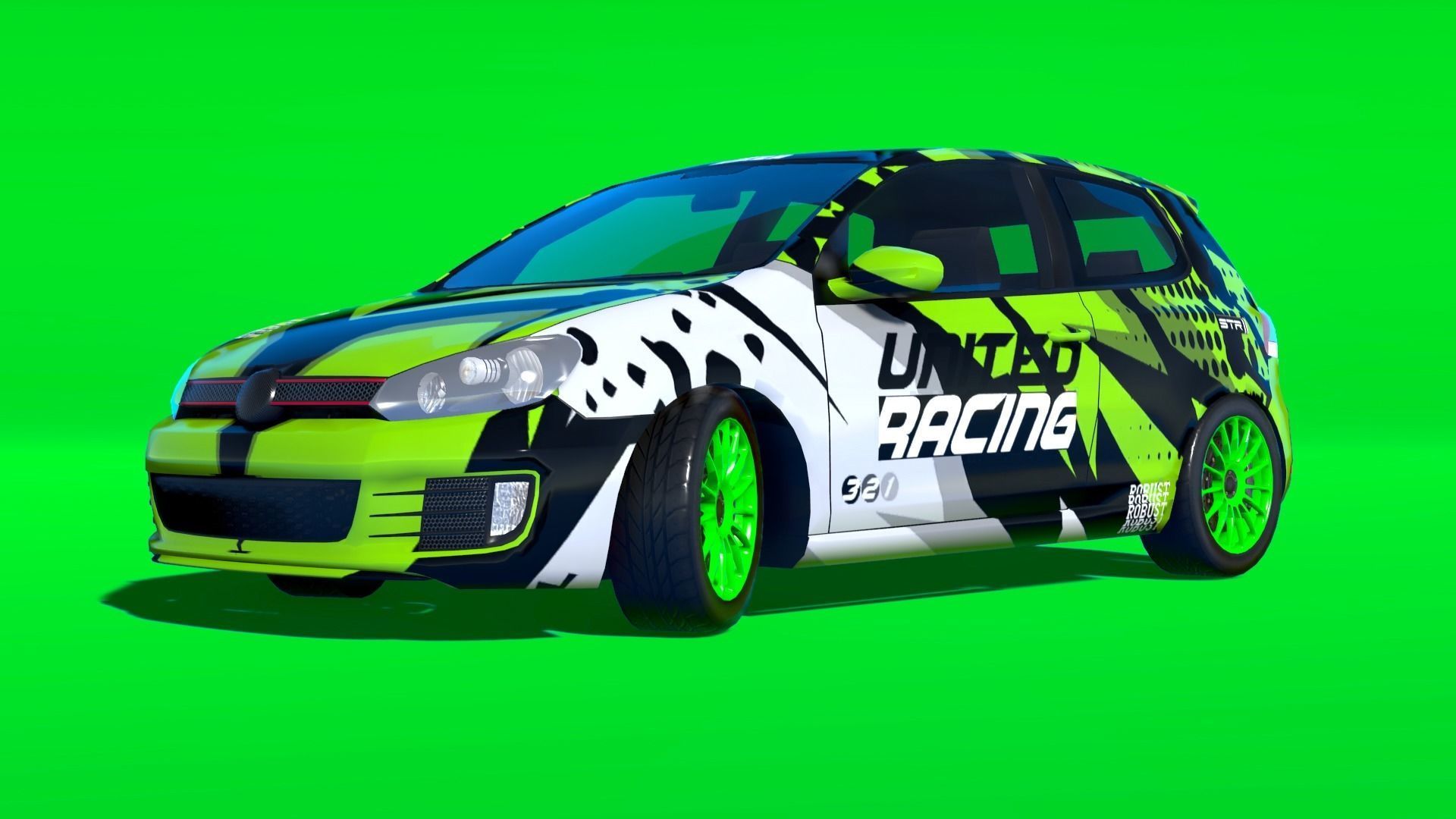 Cars Pack with Interior Low-poly 3D model_6