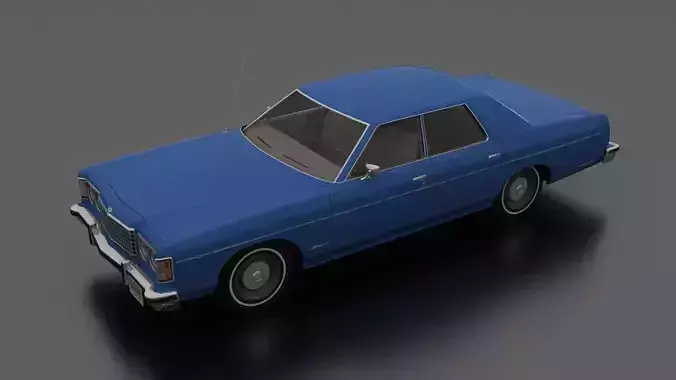 Monterey 4dr 1973 Low-poly 3D model