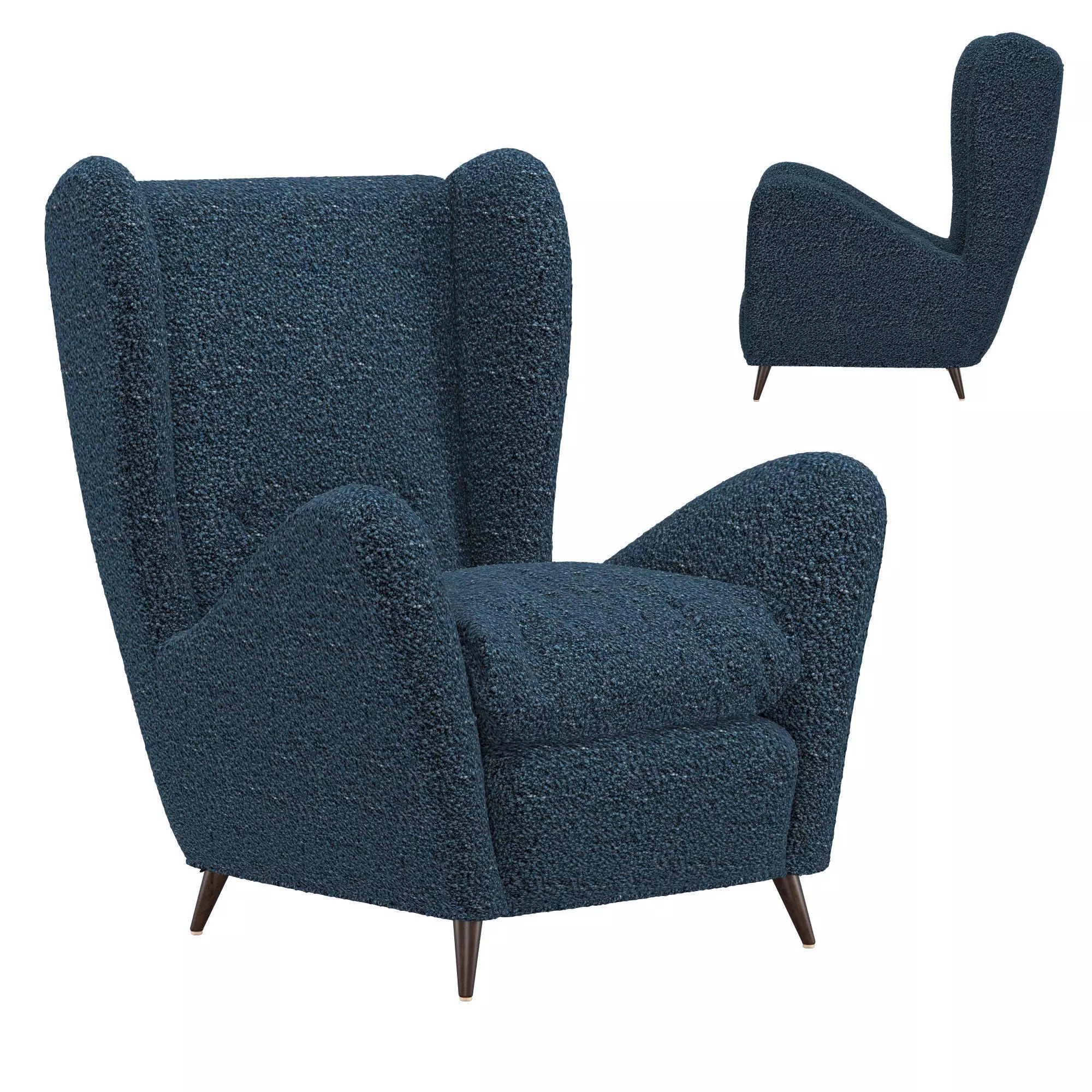 Gio Ponti Armchair 3D model_0