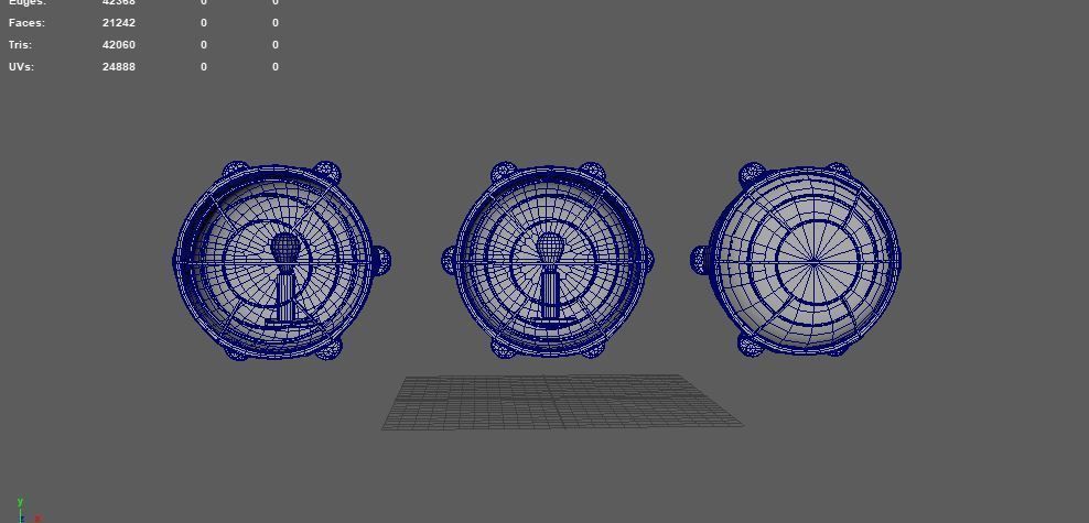 Industrial Wall Lamp 3D model_9