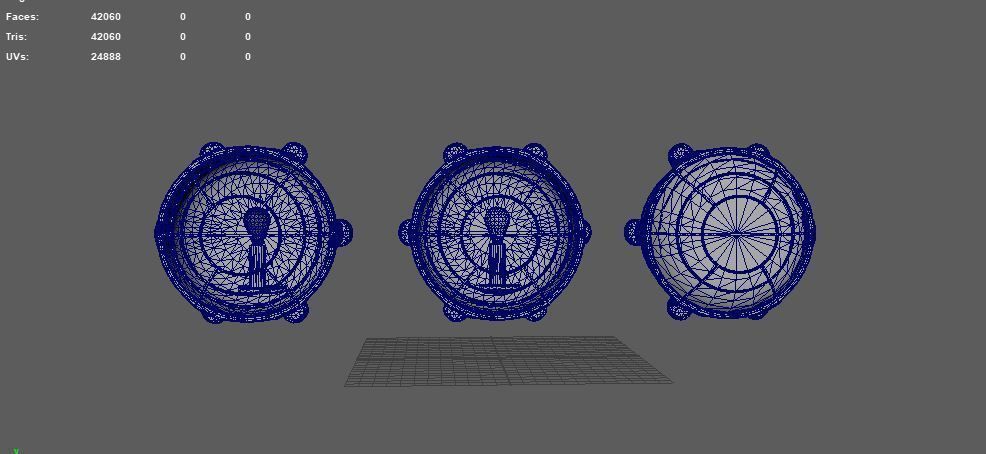 Industrial Wall Lamp 3D model_7