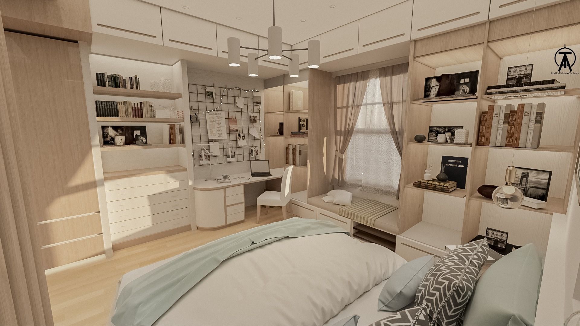 Modern Elegance with a Touch of Nature 3D model_2