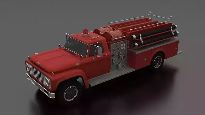 F-Series F-800 Fire Truck Unmarked 1964