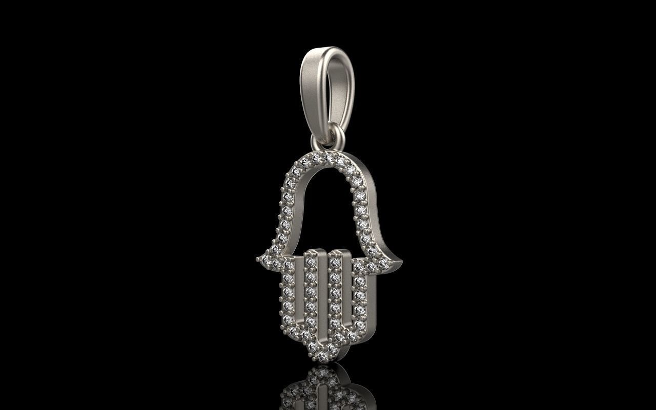 hamsa pendant model 817 3D print model_27