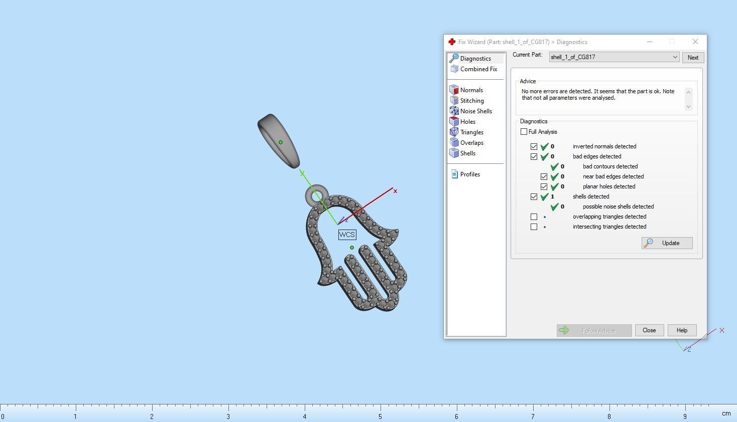 hamsa pendant model 817 3D print model_5