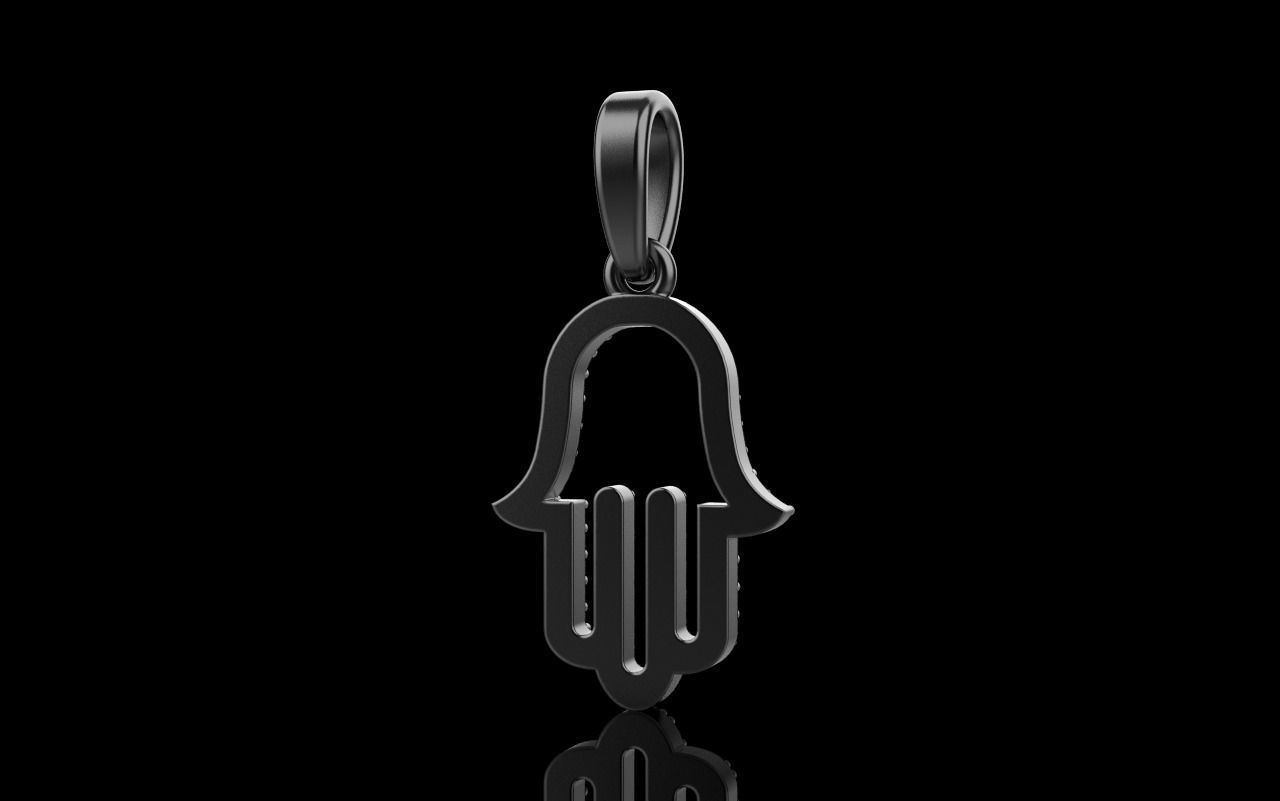 hamsa pendant model 817 3D print model_17