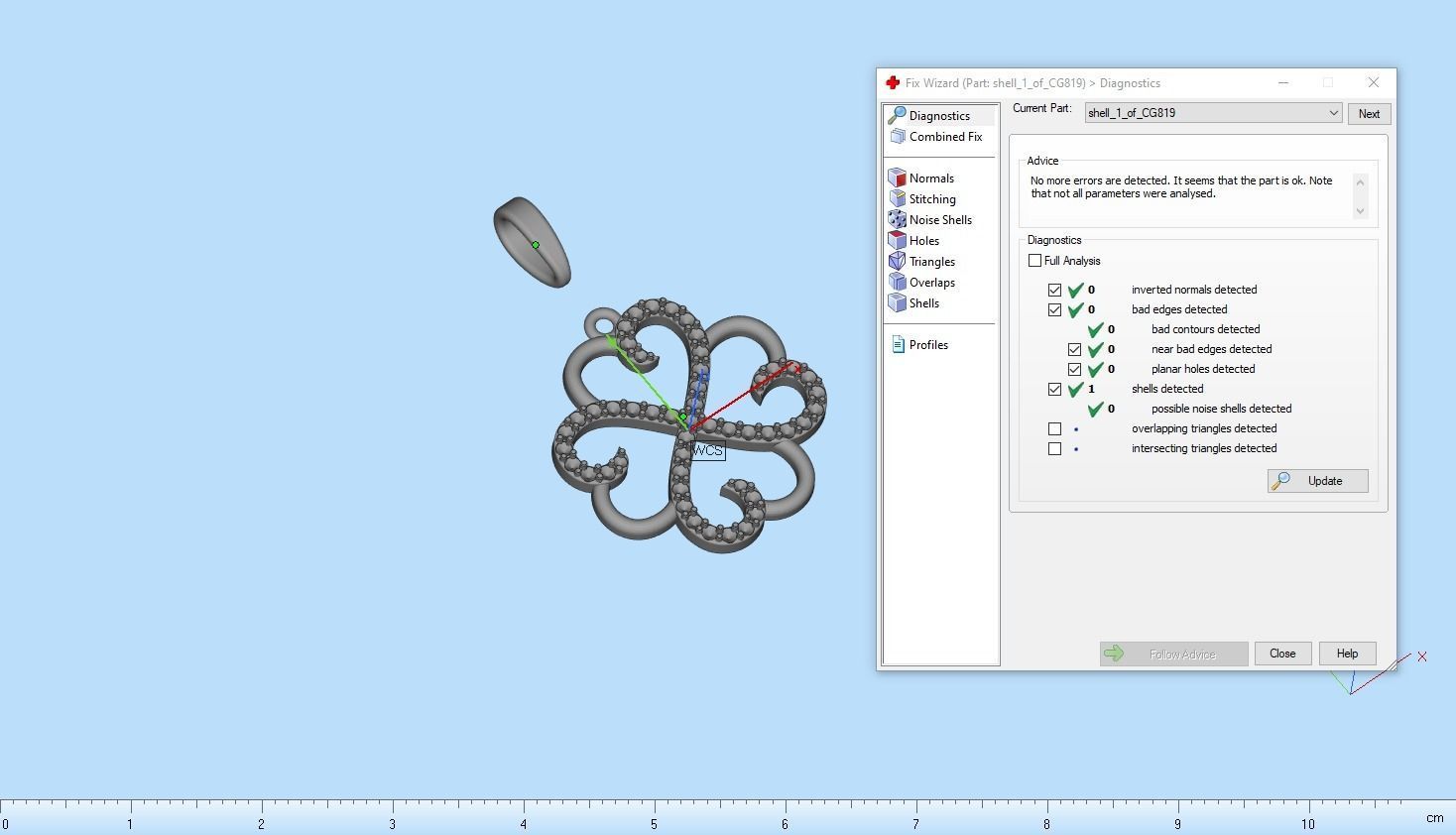 Heart clover pendant 3D print model_5