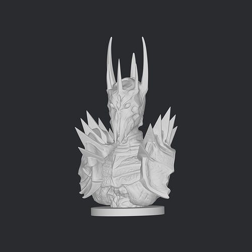 Sauron bust 3D model 3D printable | CGTrader