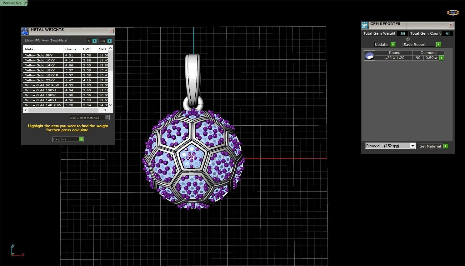 Soccer football  ball pendant model 823  3D print model_5