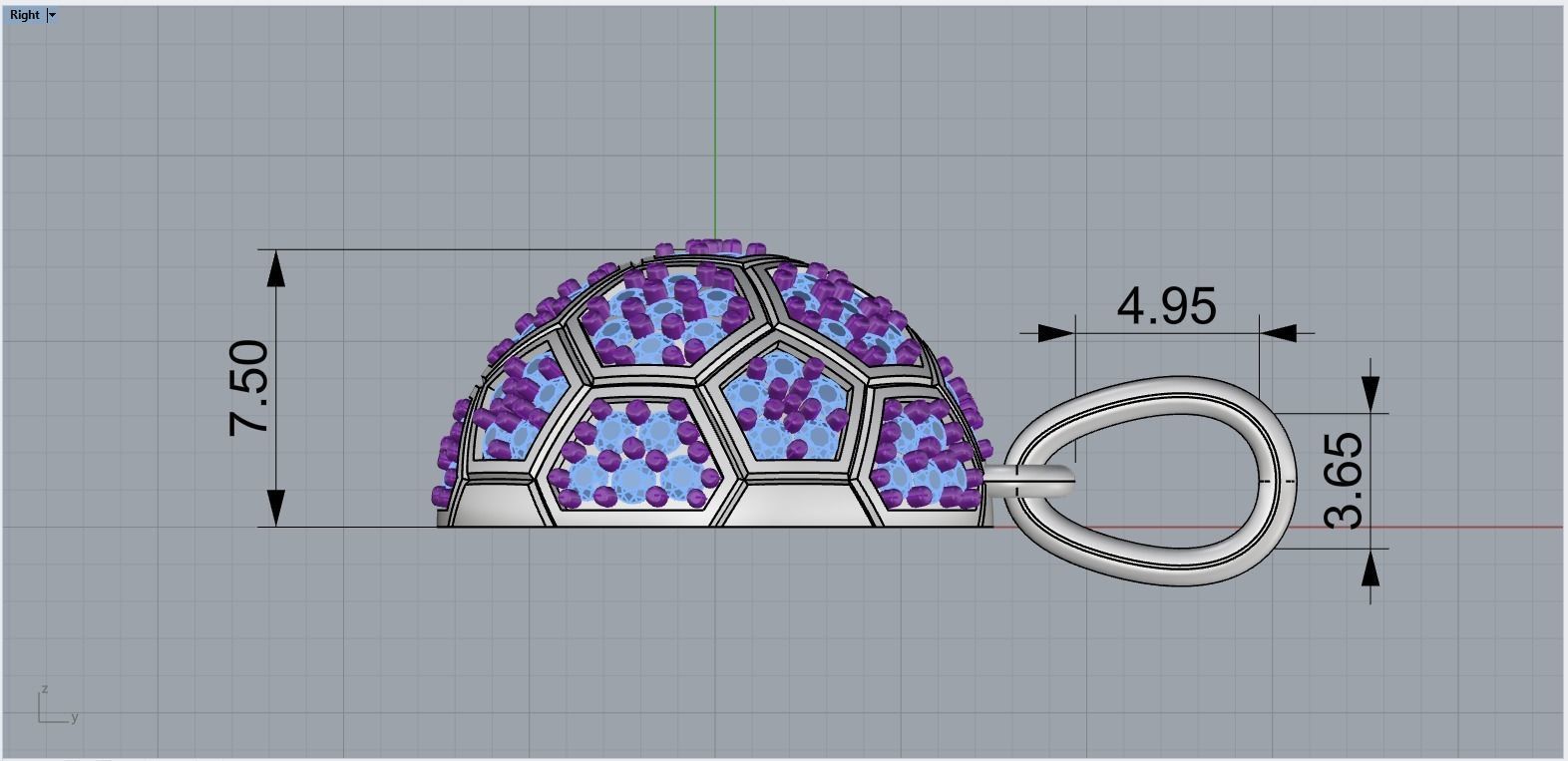 Soccer football  ball pendant model 823  3D print model_10