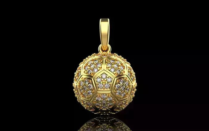 Soccer football  ball pendant model 823  3D print model