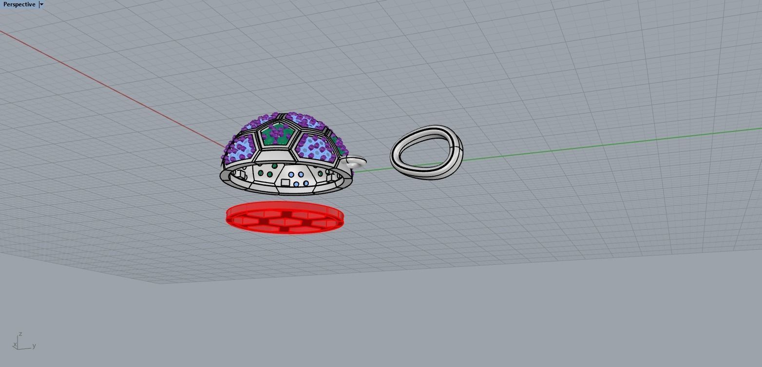 Soccer football  ball pendant model 823  3D print model_7