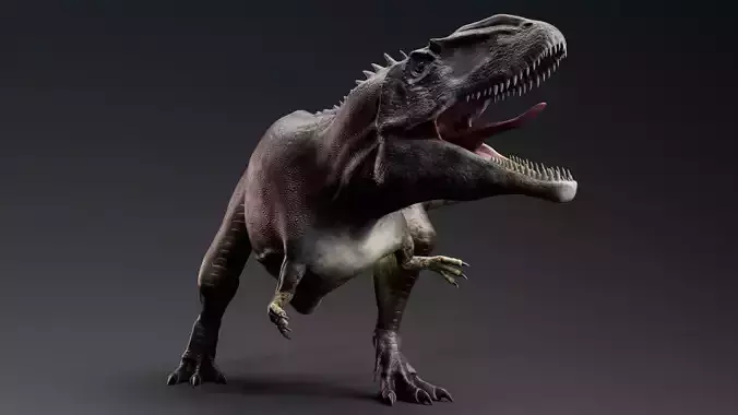 Carcharodontosaurus Low-poly 3D model