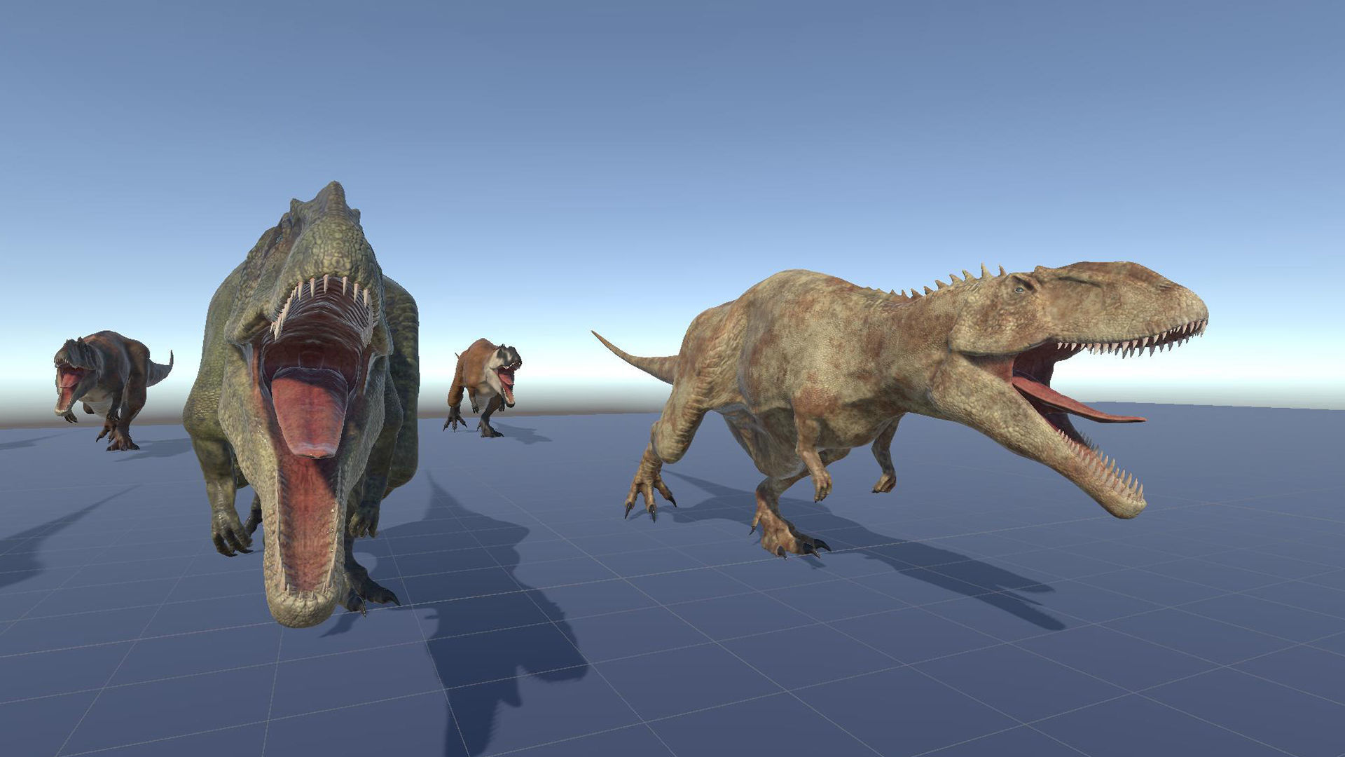 Dinosaur Carcharodontosaurus Low-poly 3D model_26