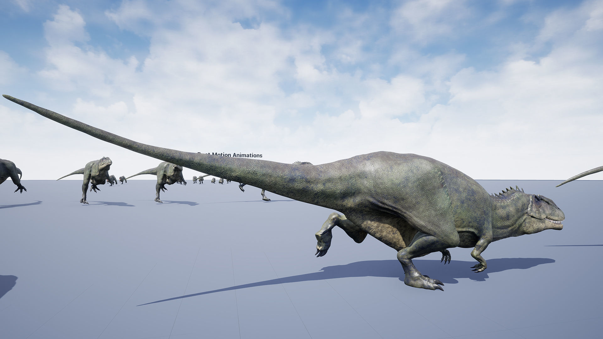 Dinosaur Carcharodontosaurus Low-poly 3D model_12