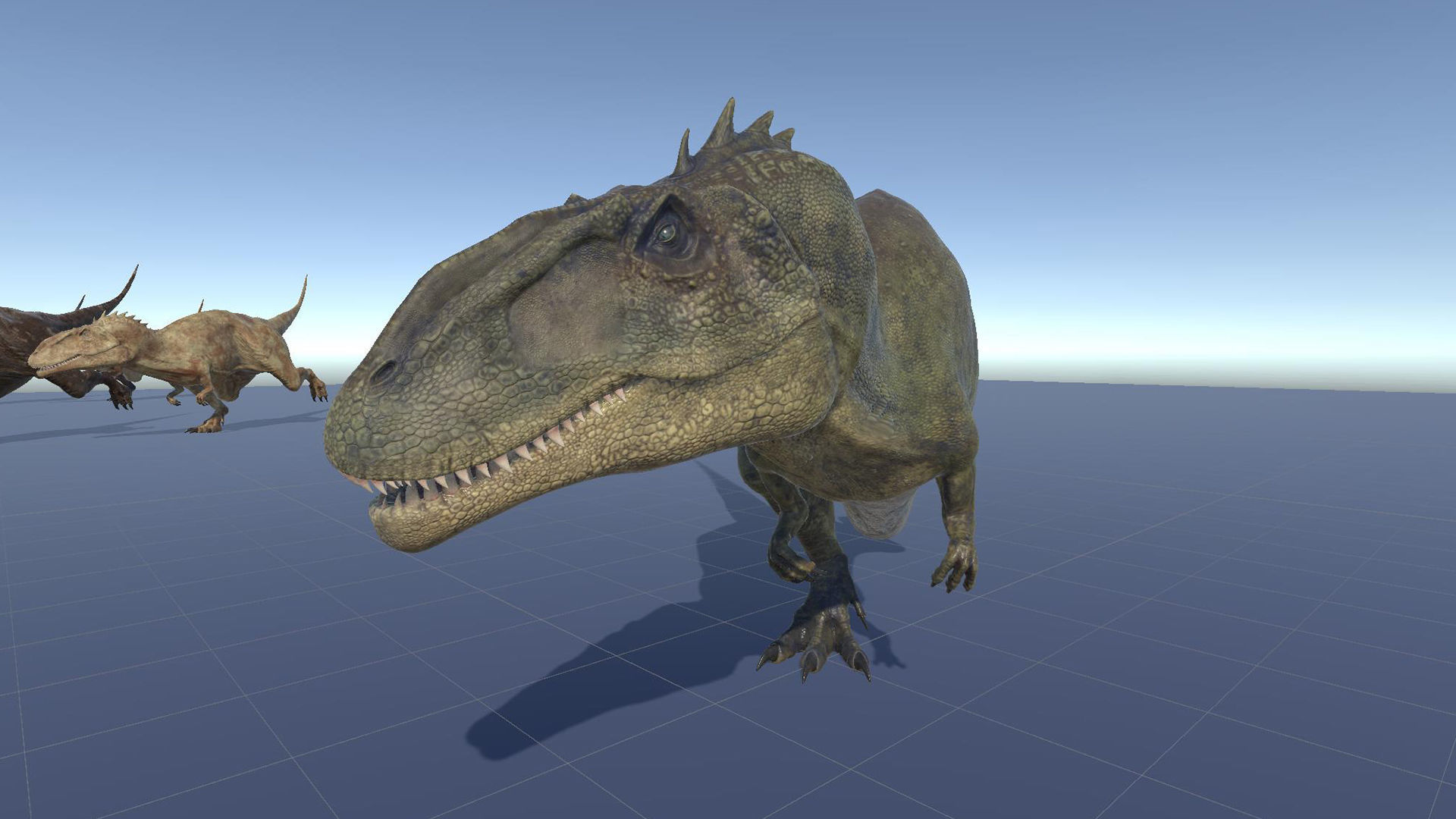 Dinosaur Carcharodontosaurus Low-poly 3D model_30