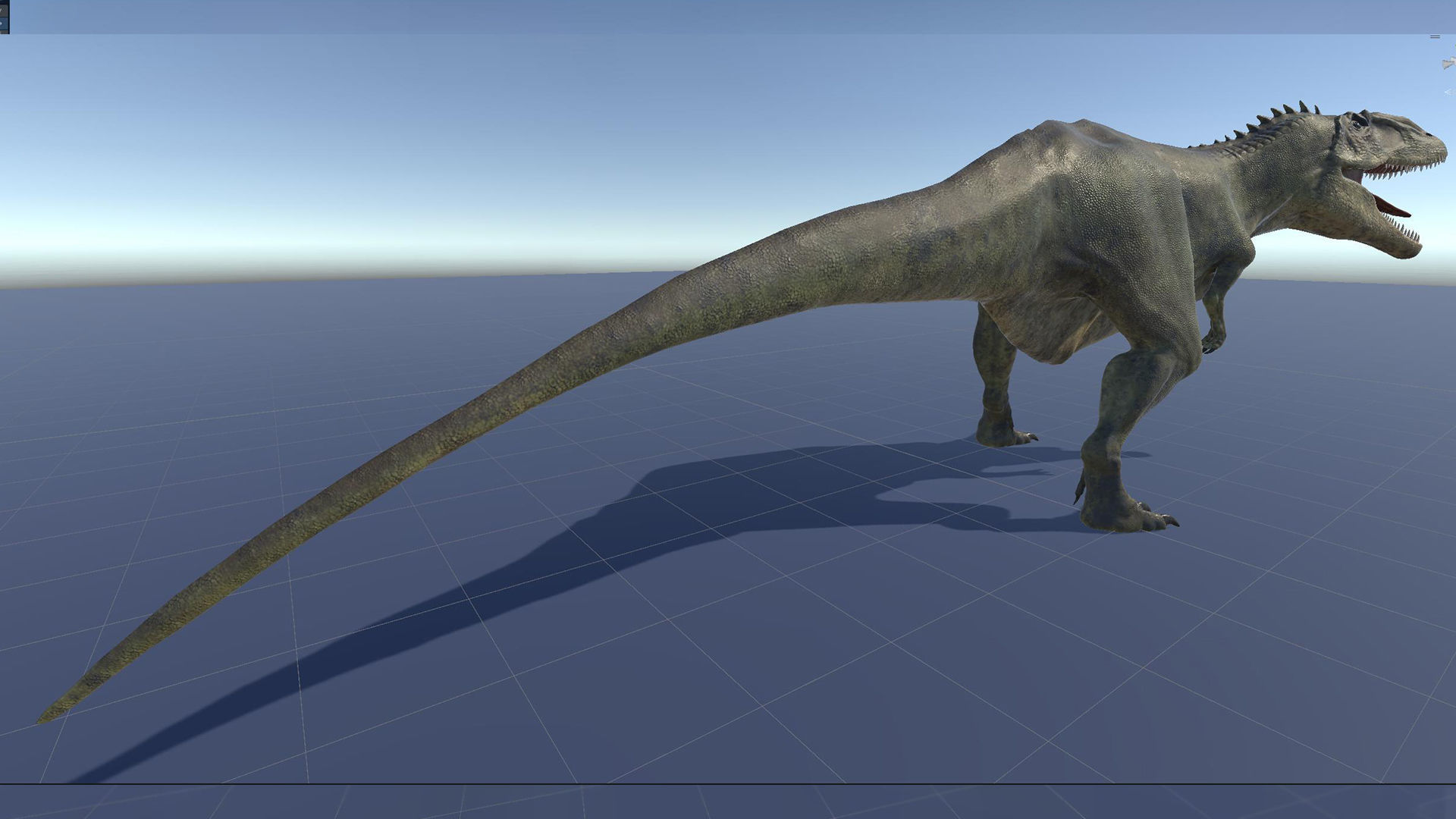 Dinosaur Carcharodontosaurus Low-poly 3D model_33