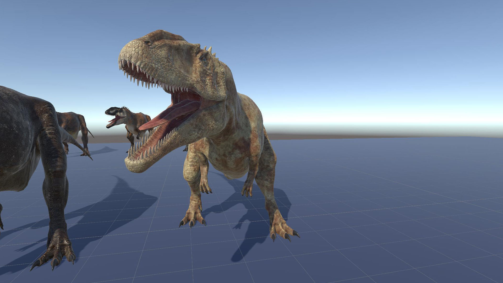 Dinosaur Carcharodontosaurus Low-poly 3D model_32