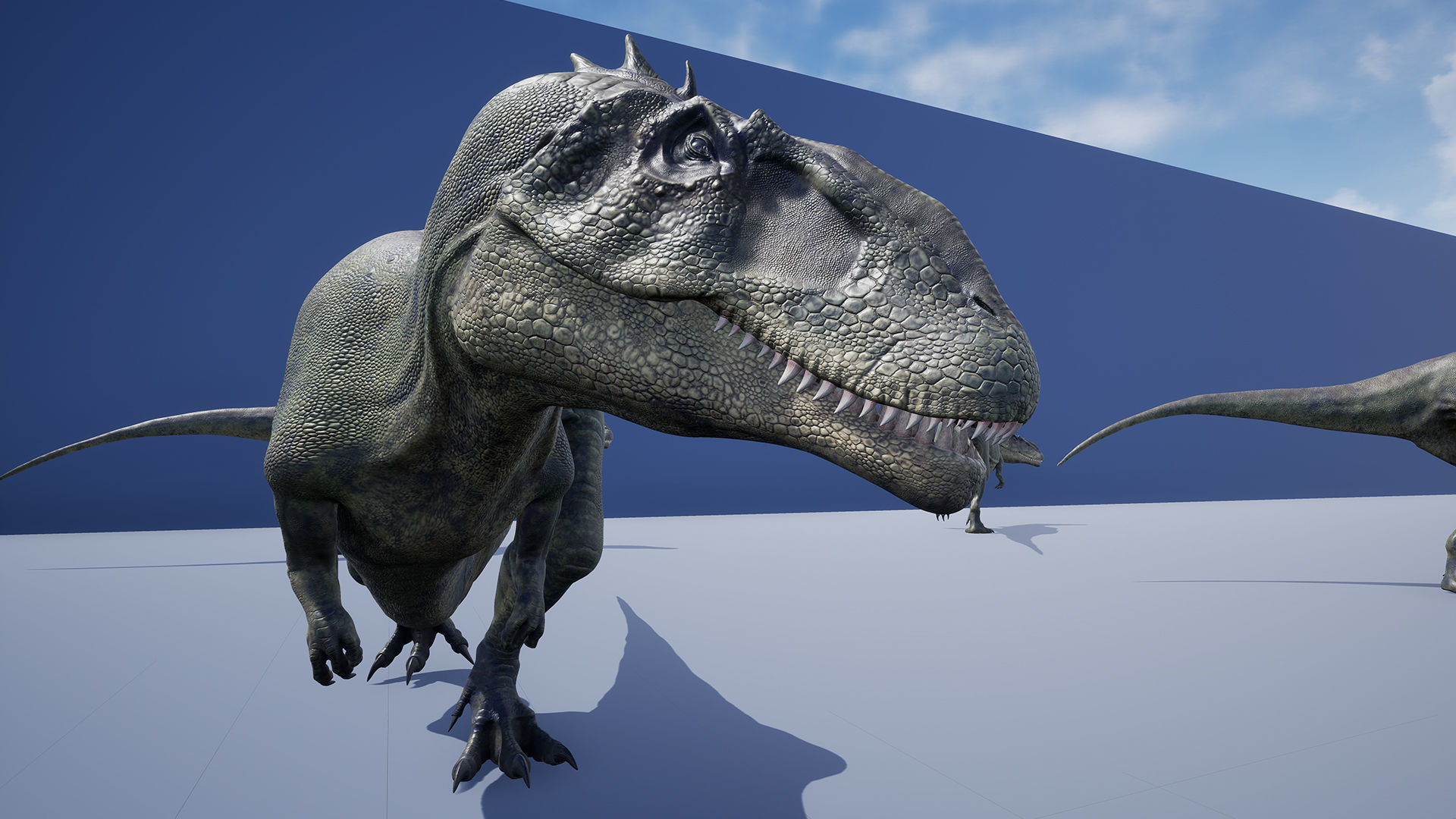 Dinosaur Carcharodontosaurus Low-poly 3D model_21