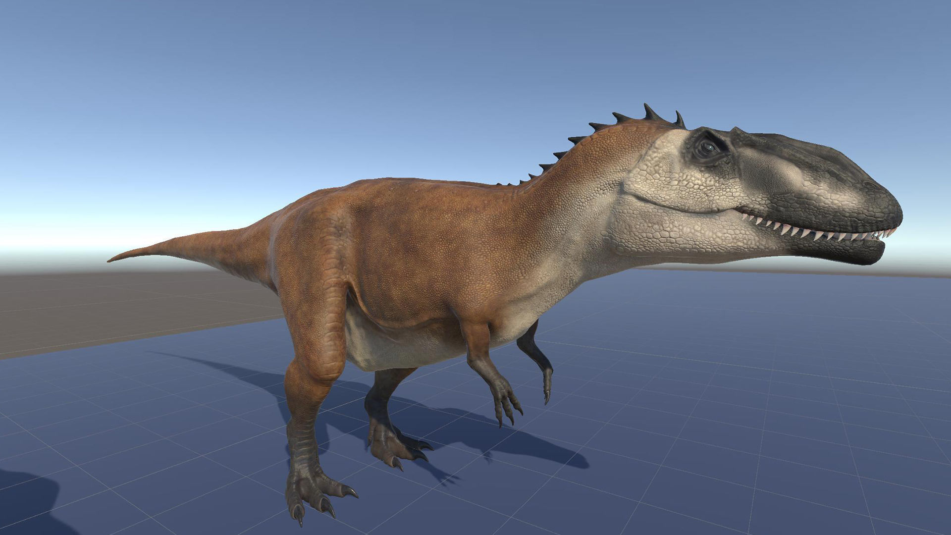 Dinosaur Carcharodontosaurus Low-poly 3D model_24