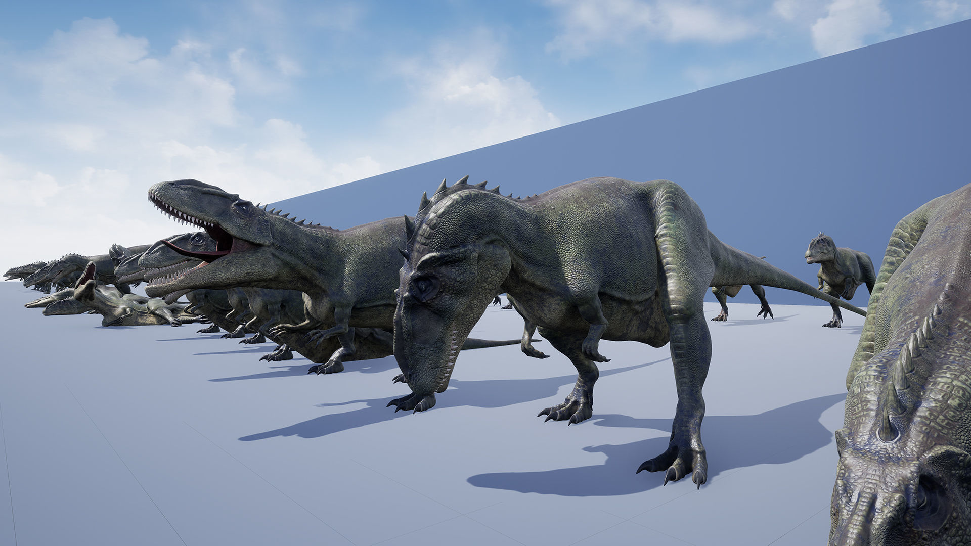 Dinosaur Carcharodontosaurus Low-poly 3D model_20