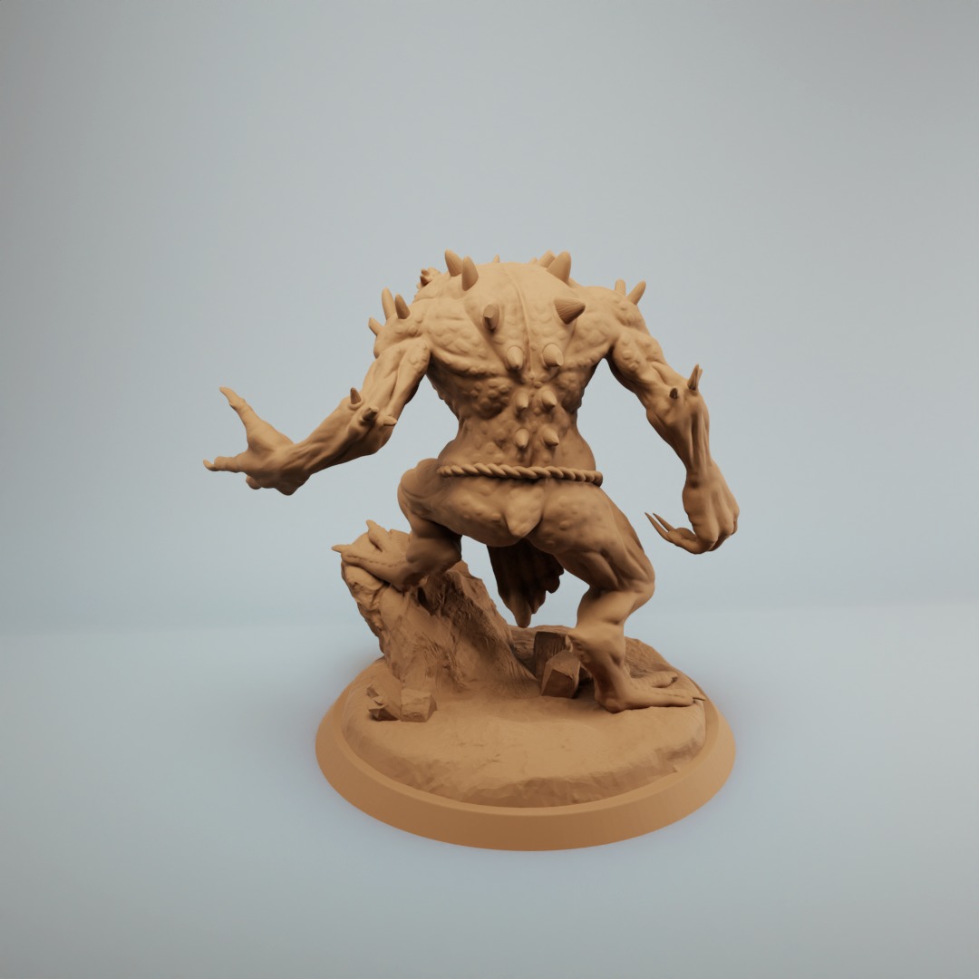 Slaad dnd miniature 2 inch base pre supported 3d print model 3D print model_3